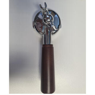 La Pavoni 395314 mit 2er Auslauf und braunen Holzgriff - für Modell 49mm