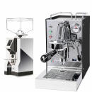 Quickmill Carola PID Schwarz + Eureka Specialita Chrom