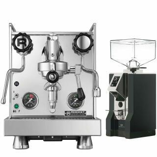 Rocket Espresso Mozzafiato Cronometro R + Eureka Specialita Schwarz