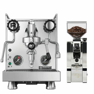Rocket Espresso Mozzafiato Cronometro R + Eureka Mignon XL Chrom