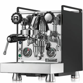 Rocket Espresso Mozzafiato Cronometro R Schwarz + Eureka Mignon XL Chrom