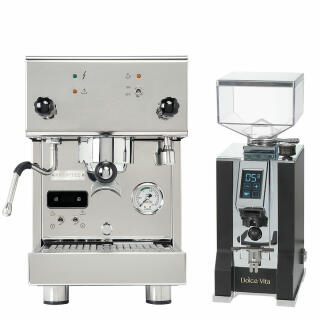 Profitec Pro300 PID + Eureka Dolce Vita Schwarz