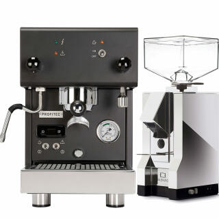 Profitec Pro300 Schwarz 10375 + Eureka Silenzio Chrom