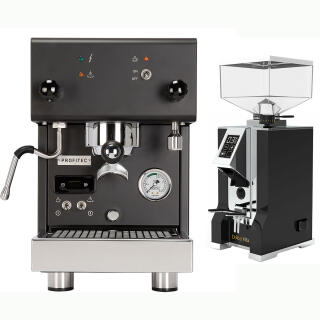 Profitec Pro300 Schwarz + Eureka Dolce Vita Schwarz