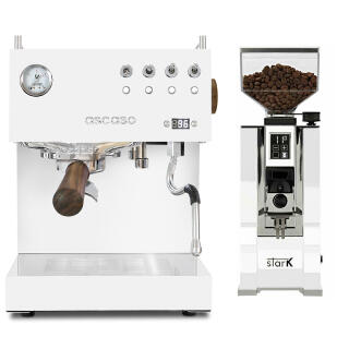 Ascaso Steel Duo PID Weiß + Eureka Stark Weiß