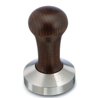 Motta Tamper Edelstahl mit Holzgriff 58 mm braun flat