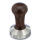 Motta Tamper Edelstahl mit Holzgriff 58 mm braun flat