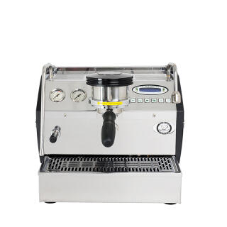 La Marzocco GS/3 AV Schwarz + Mazzer Mini Elec. A black