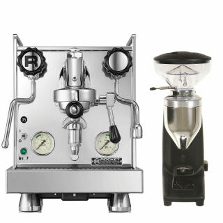 Rocket Espresso Mozzafiato Cronometro V + Quamar Q50 E digital Schwarz