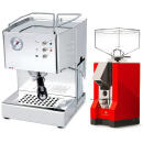 Quickmill Cassiopea 03004 + Eureka Silenzio 55 Rot