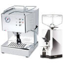 Quickmill Cassiopea 03004 + Eureka Silenzio 55 Weiß