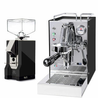 Quickmill Carola PID Schwarz + Eureka Silenzio 55 Schwarz