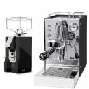 Quickmill Carola PID Schwarz + Eureka Silenzio 55 Schwarz