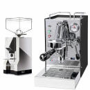 Quickmill Carola PID Schwarz + Eureka Silenzio Chrom