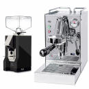 Quickmill Carola PID Edelstahl + Eureka Silenzio 55 Schwarz