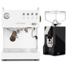 Ascaso Steel Duo PID Weiß + Eureka Silenzio 55 Schwarz